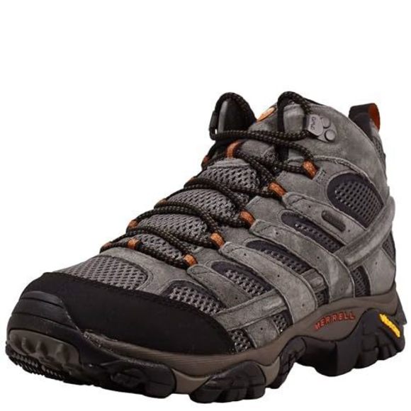 MERRELL MEN'S MOAB 2 MID WATERPROOF HIKING BOOT, BELUGA, 9.5 M US - Picture 1 of 6